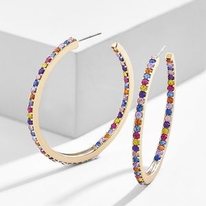NWT BAUBLEBAR REBECCA HOOP EARRINGS